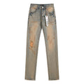 Purple Brand Light Blue Distressed Slim Tapered Jeans ¡ª hero