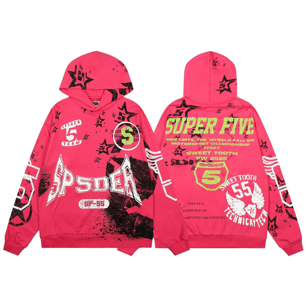 Sp5der Pink Super Five SP-55 Matching Set ¡ª front