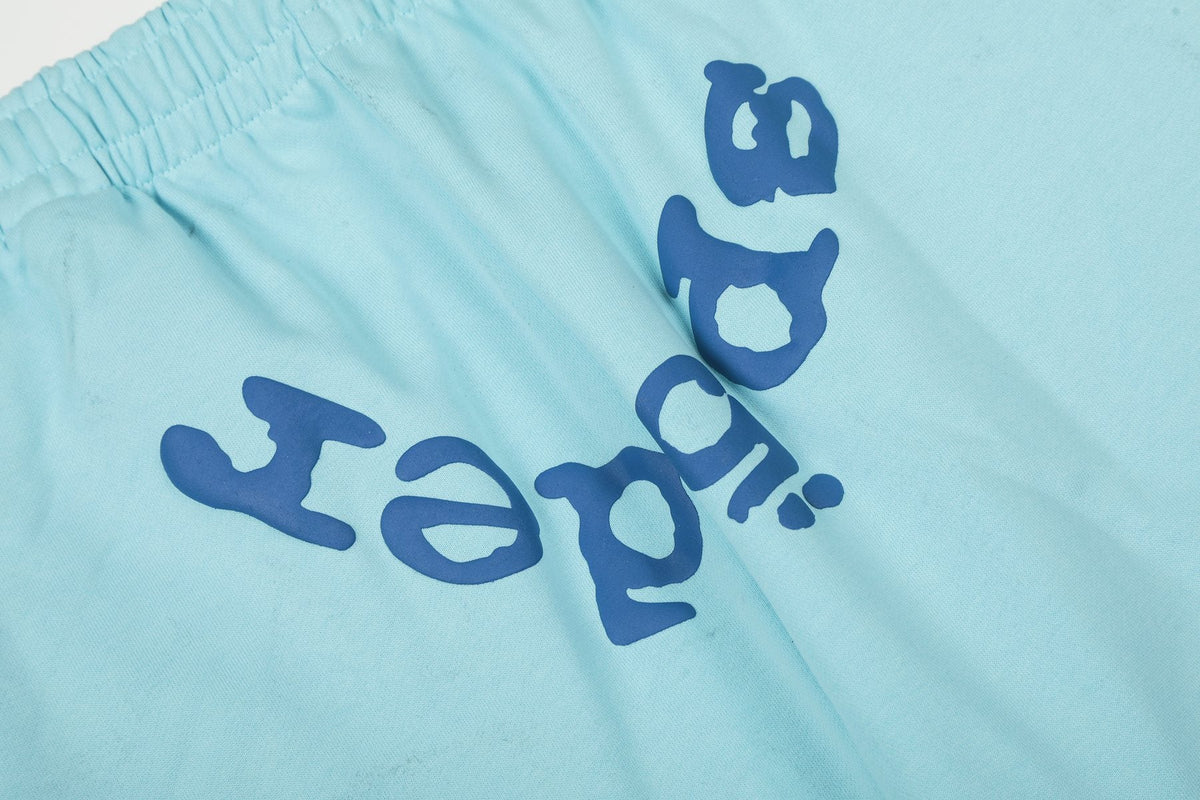 Sp5der Light Blue Spiderweb Graphic Matching Set ¡ª detail