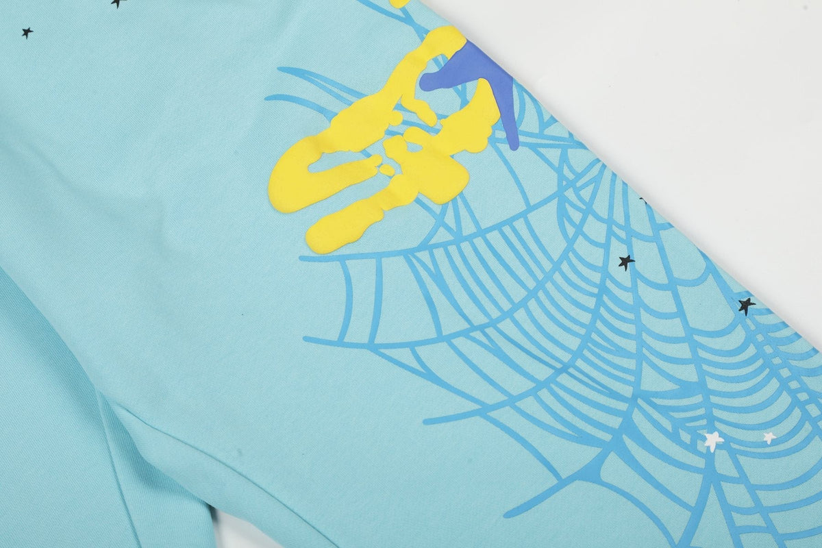 Sp5der Spiderweb Graphic Hoodie & Jogger Matching Set ¡ª detail