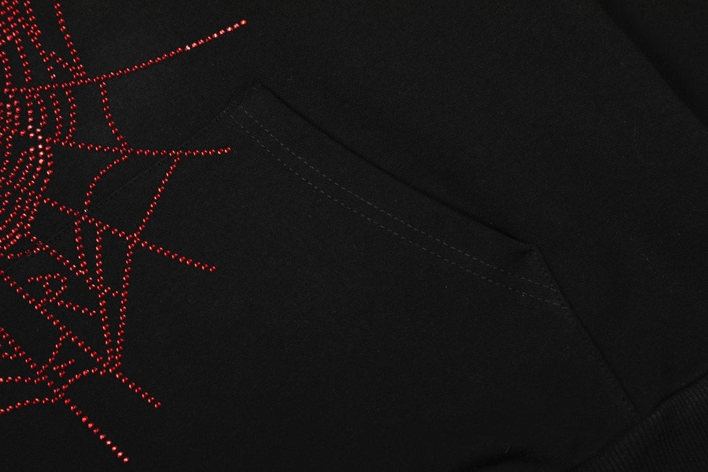 Sp5der Spider Web Graphic Hoodie & Sweatpants Set ¡ª detail