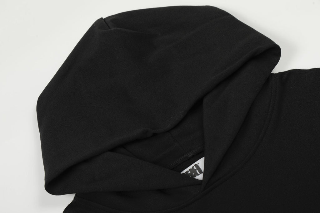 Sp5der Lime Green Web Graphic Pullover Hoodie ¡ª detail