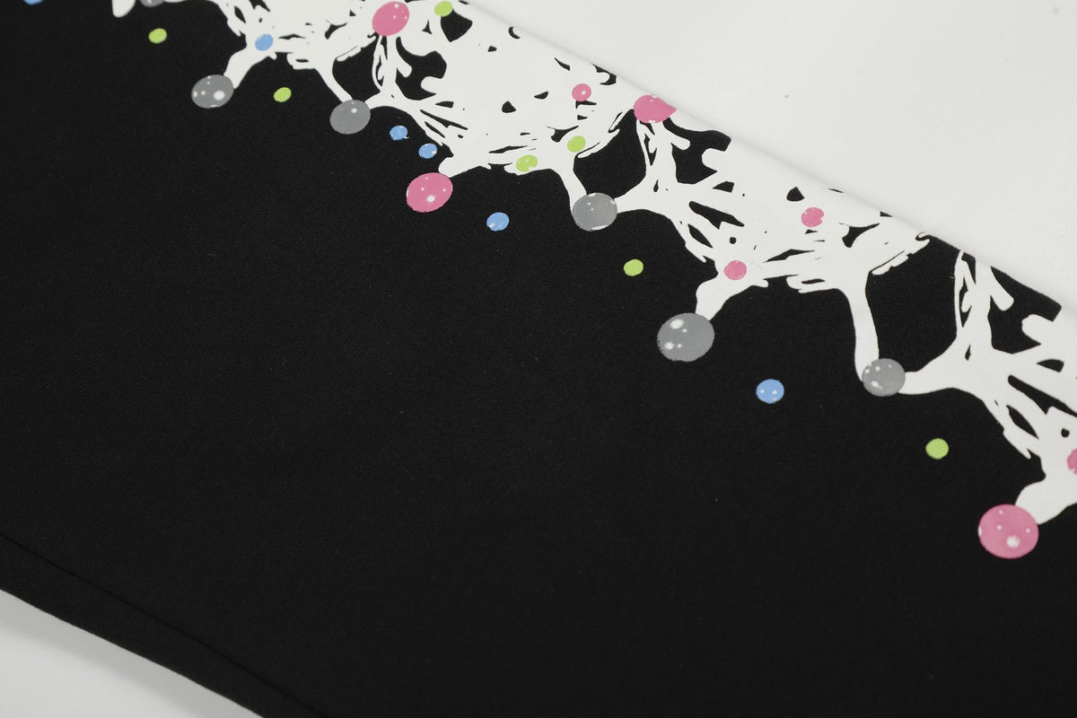 Sp5der Black Splatter Graphic Matching Set ¡ª detail