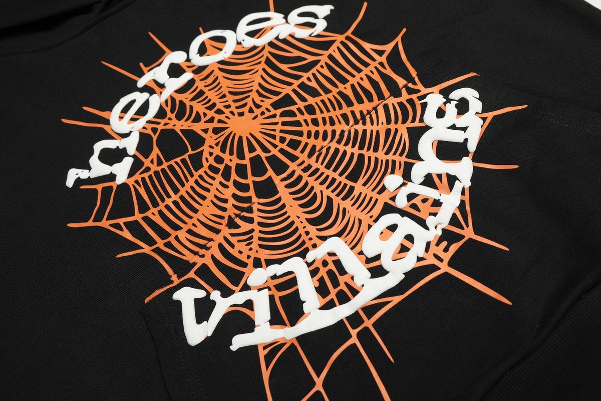 Sp5der Spiderweb Graphic Hoodie ¡ª detail