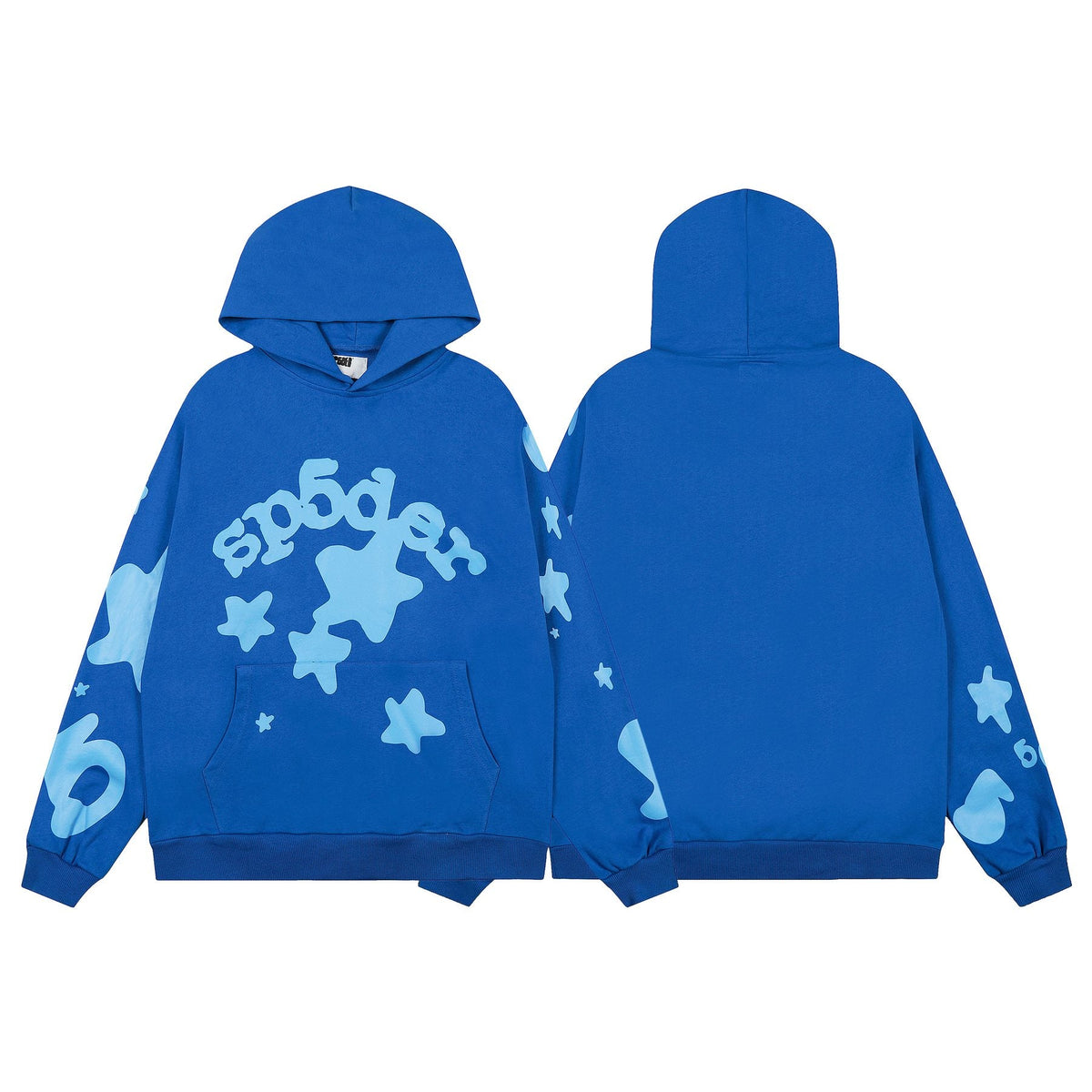 Sp5der Star Graphic Hoodie & Jogger Matching Set ¡ª front