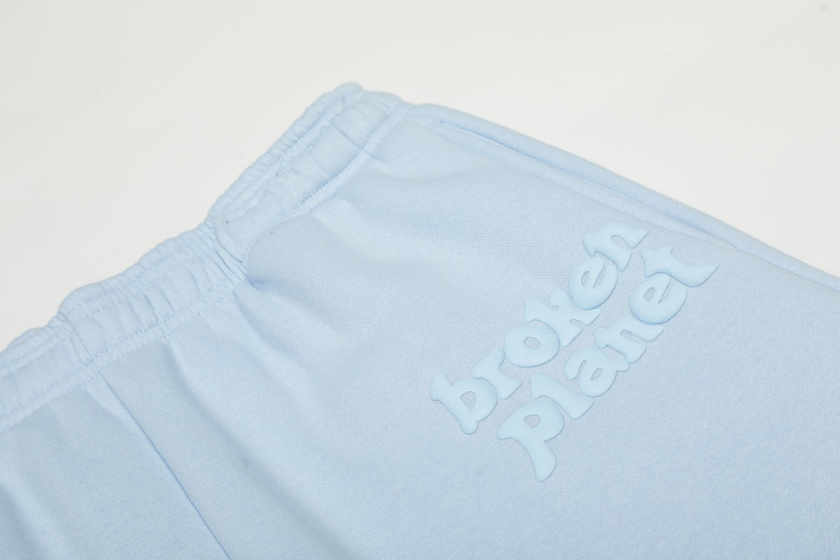 Sp5der Light Blue Tonal Graphic Zip Hoodie & Sweatpants Set ¡ª detail
