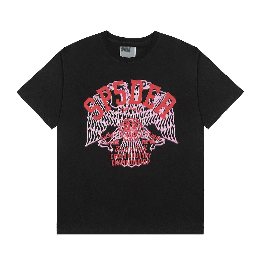 Sp5der Red/Pink Front Graphic T-Shirt ¡ª hero