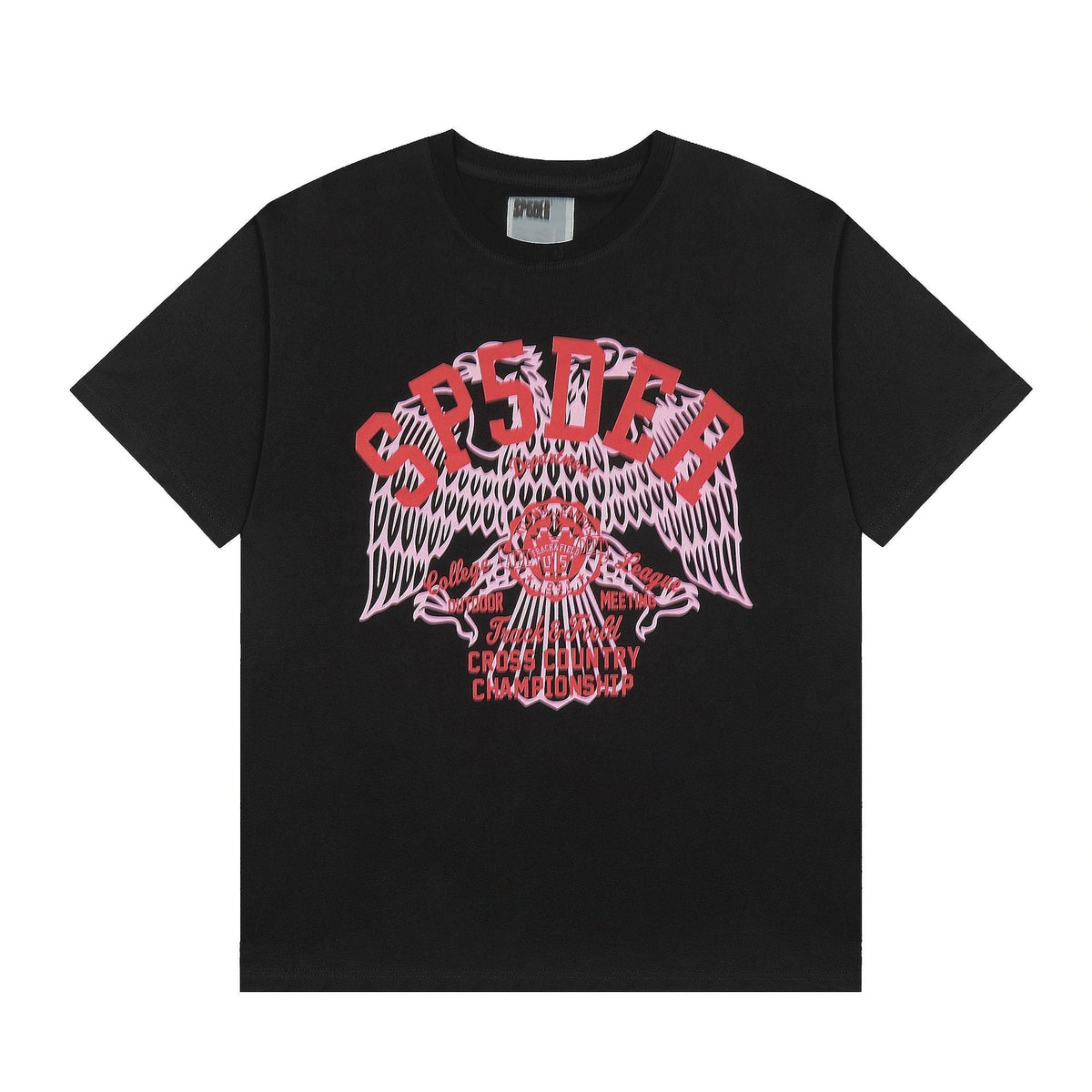 Sp5der Red/Pink Front Graphic T-Shirt ¡ª hero