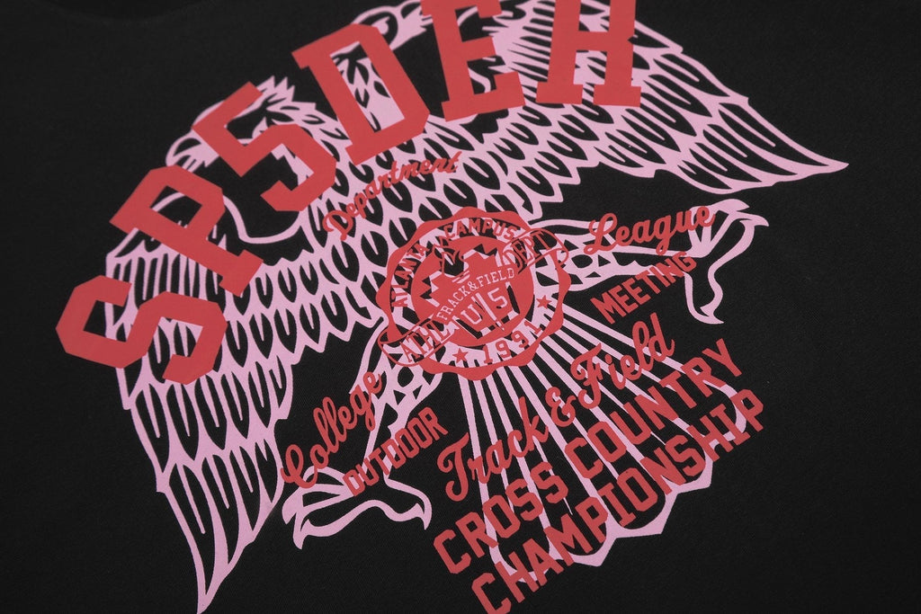 Sp5der Red/Pink Front Graphic T-Shirt ¡ª detail