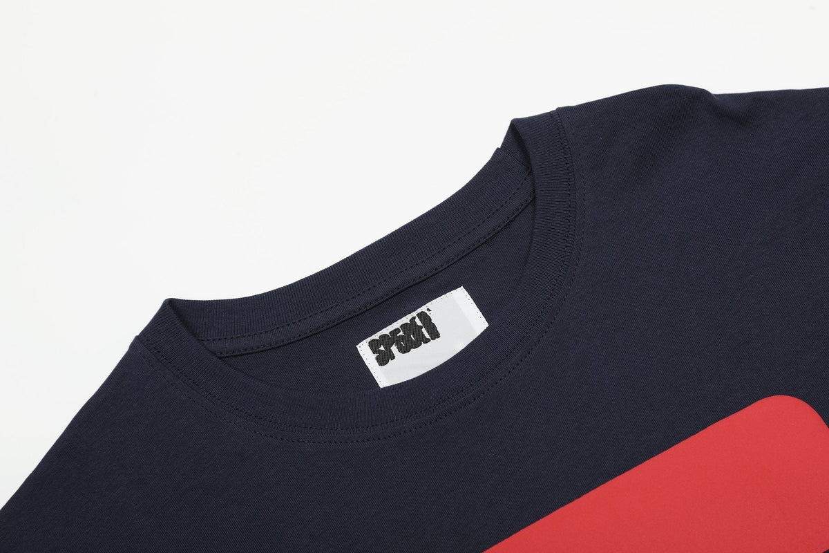 Sp5der Navy Number Graphic Short-Sleeve T-Shirt ¡ª neck_label