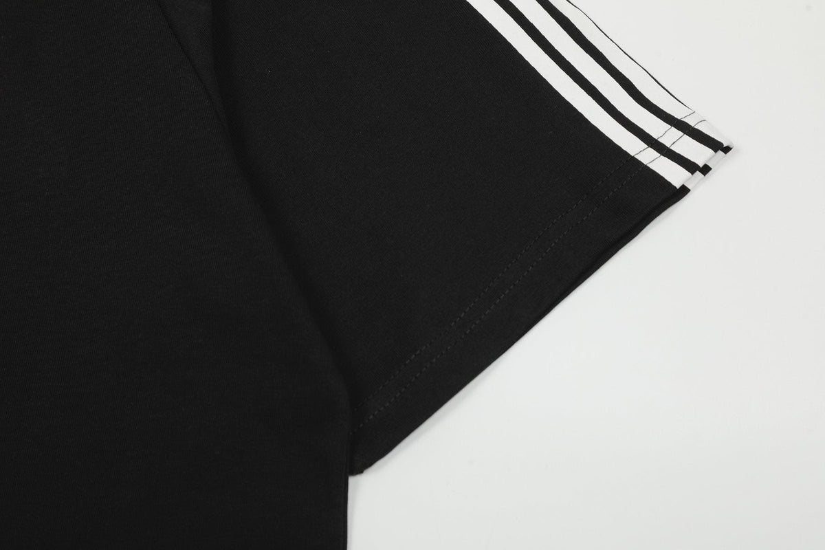 Sp5der Striped Raglan Graphic T-Shirt ¡ª detail