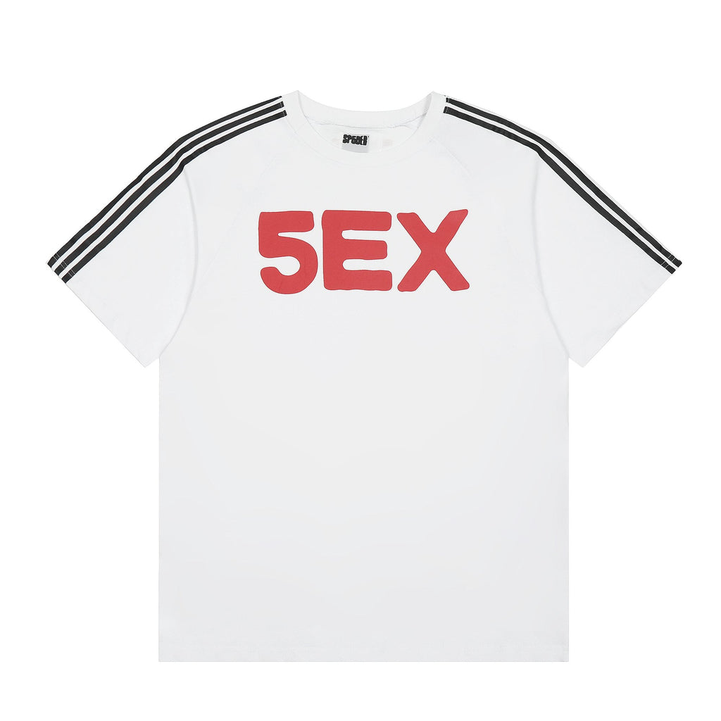 Sp5der Striped Raglan Graphic T-Shirt ¡ª hero