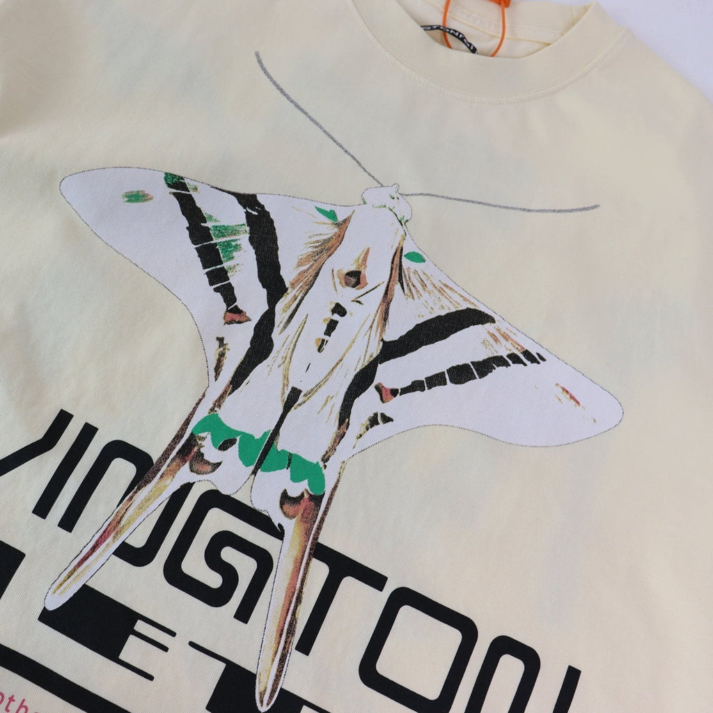 RRR123 Moth Graphic Short-Sleeve T-Shirt ¡ª detail