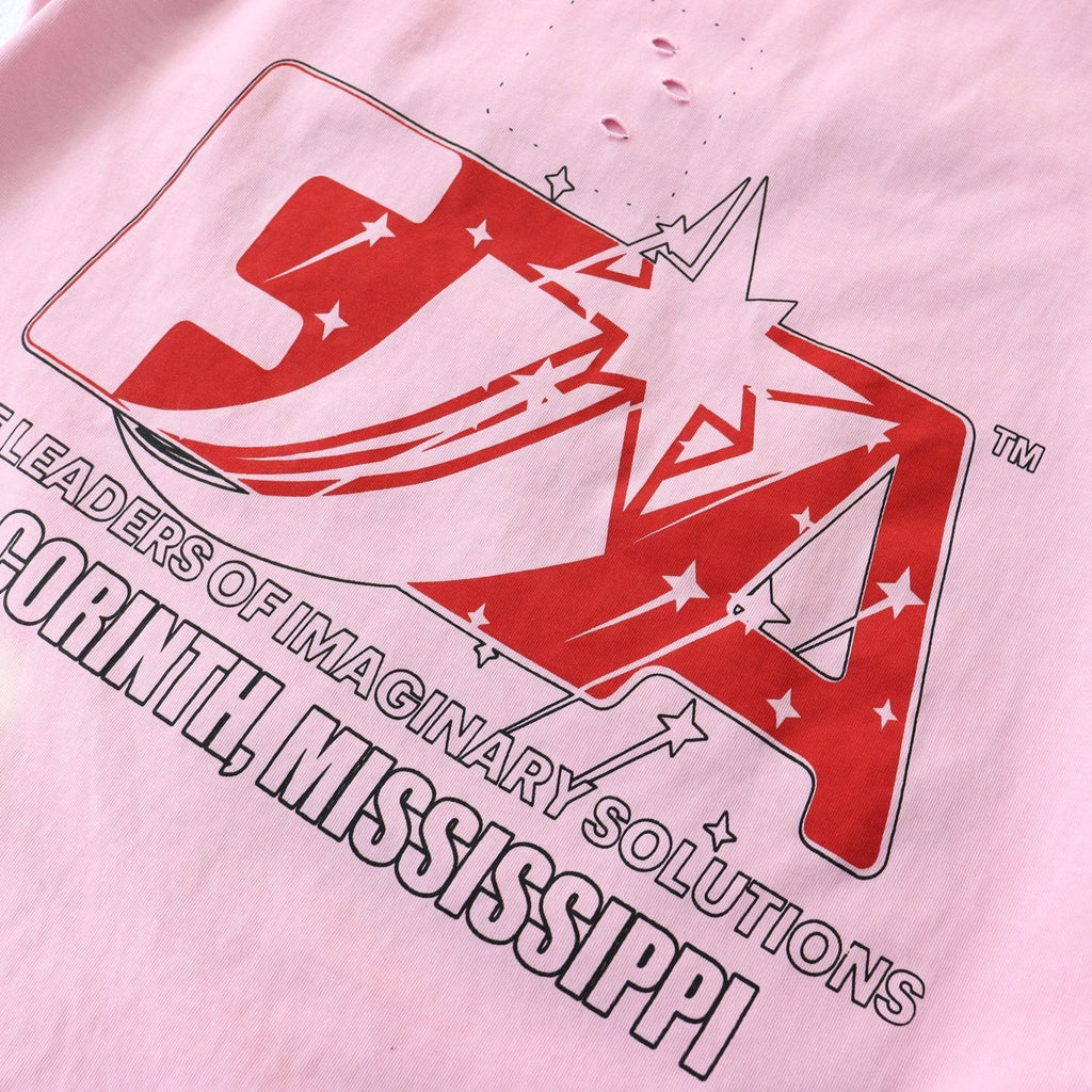 RRR123 CVA Washed Pink Graphic T-Shirt ¡ª detail