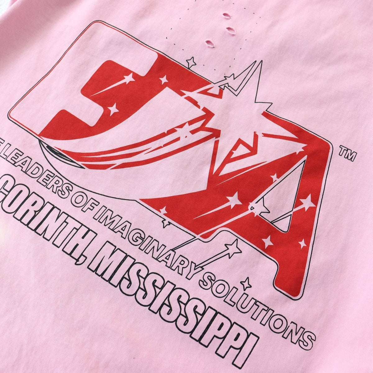 RRR123 CVA Washed Pink Graphic T-Shirt ¡ª detail