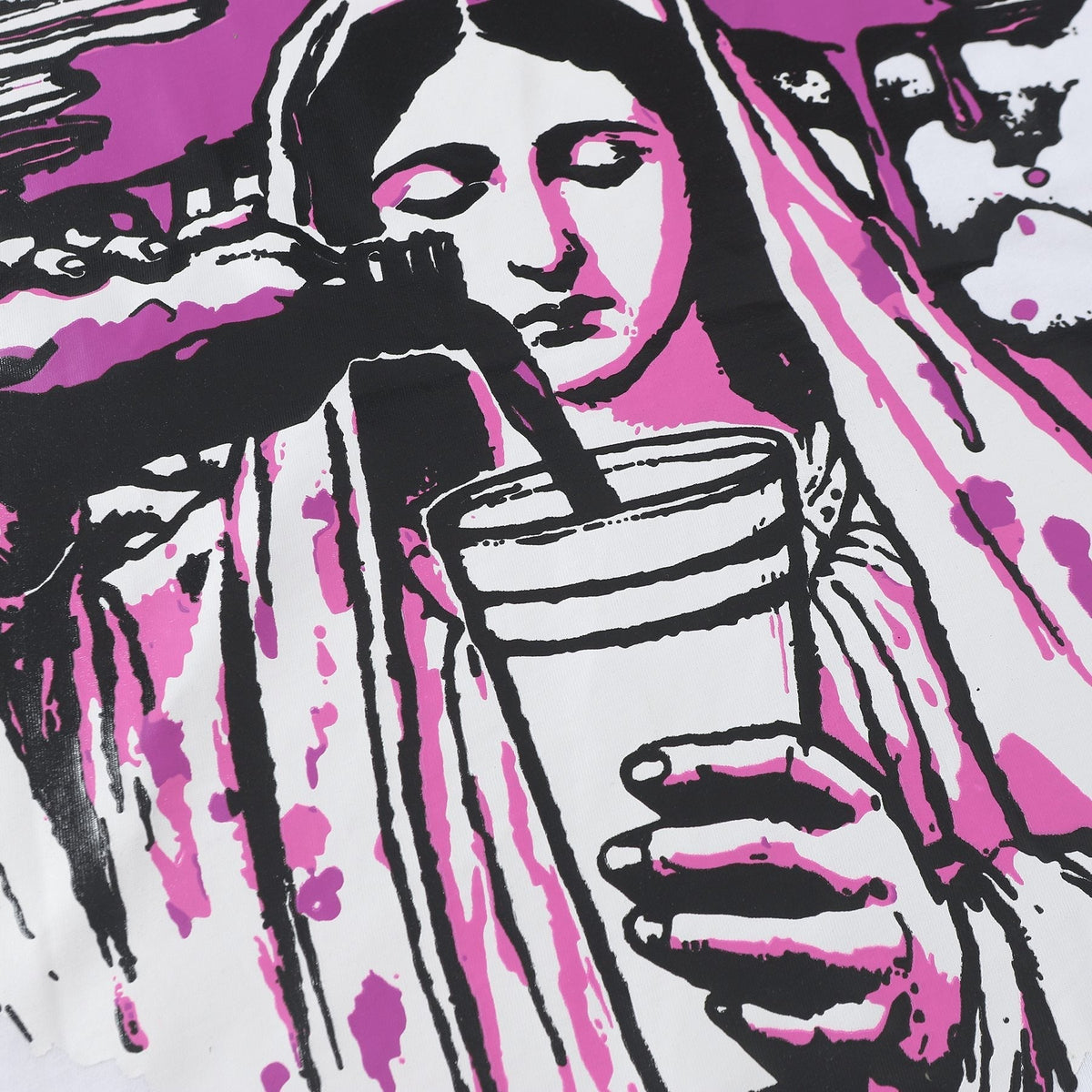 THAT'S A AWFUL LOT OF COUGH SYRUP Front & Back Graphic T-Shirt ¡ª detail