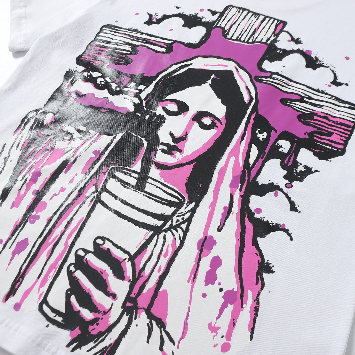 THAT'S A AWFUL LOT OF COUGH SYRUP Front & Back Graphic T-Shirt ¡ª detail