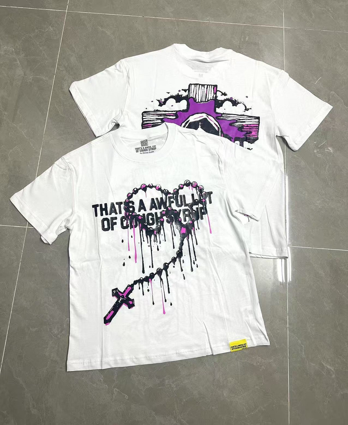 THAT'S A AWFUL LOT OF COUGH SYRUP Front & Back Graphic T-Shirt ¡ª context