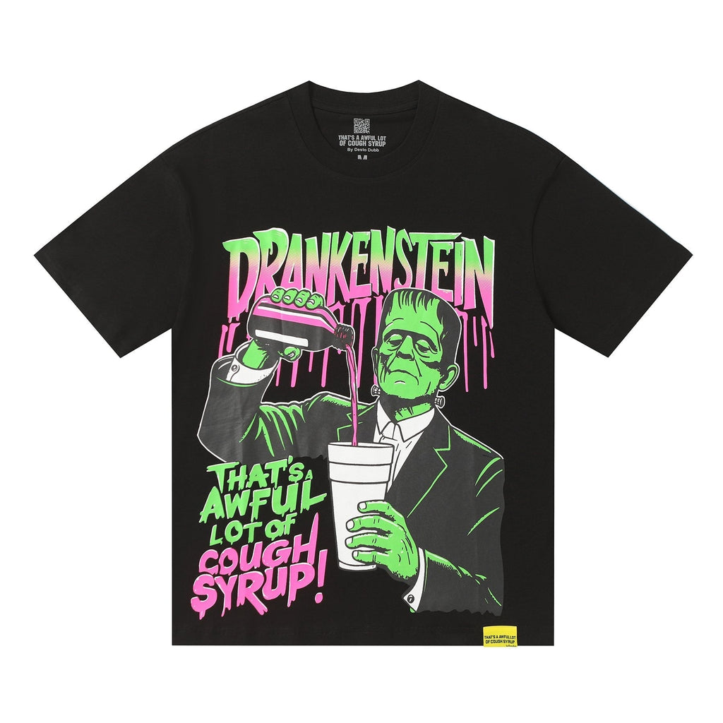 THAT'S A AWFUL LOT OF COUGH SYRUP Frankenstein Graphic T-Shirt ¡ª hero