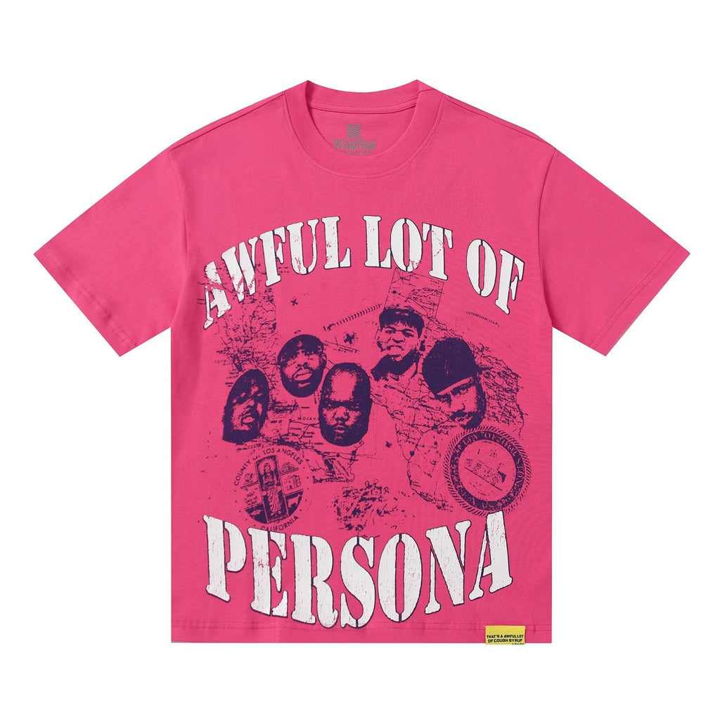 THAT'S A AWFUL LOT OF COUGH SYRUP Pink Front & Back Graphic T-Shirt ¡ª hero