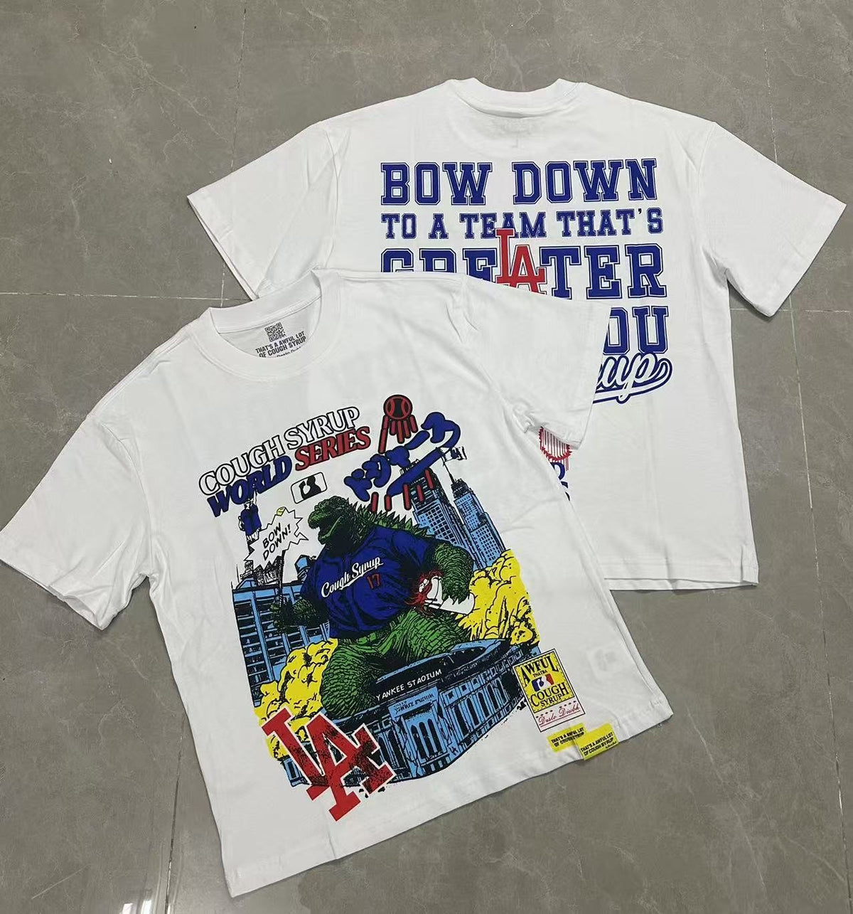 THAT'S A AWFUL LOT OF COUGH SYRUP Baseball Graphic T-Shirt ¡ª context
