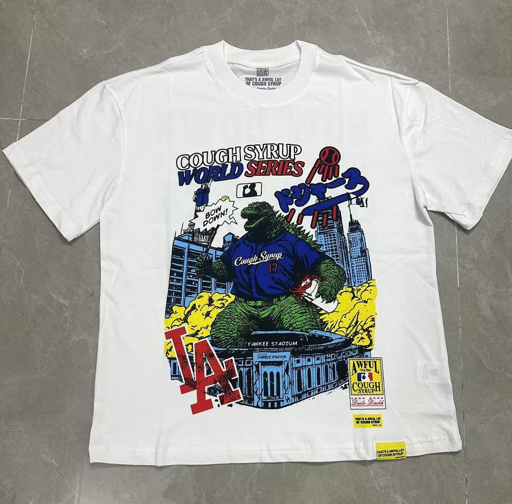THAT'S A AWFUL LOT OF COUGH SYRUP Baseball Graphic T-Shirt ¡ª front
