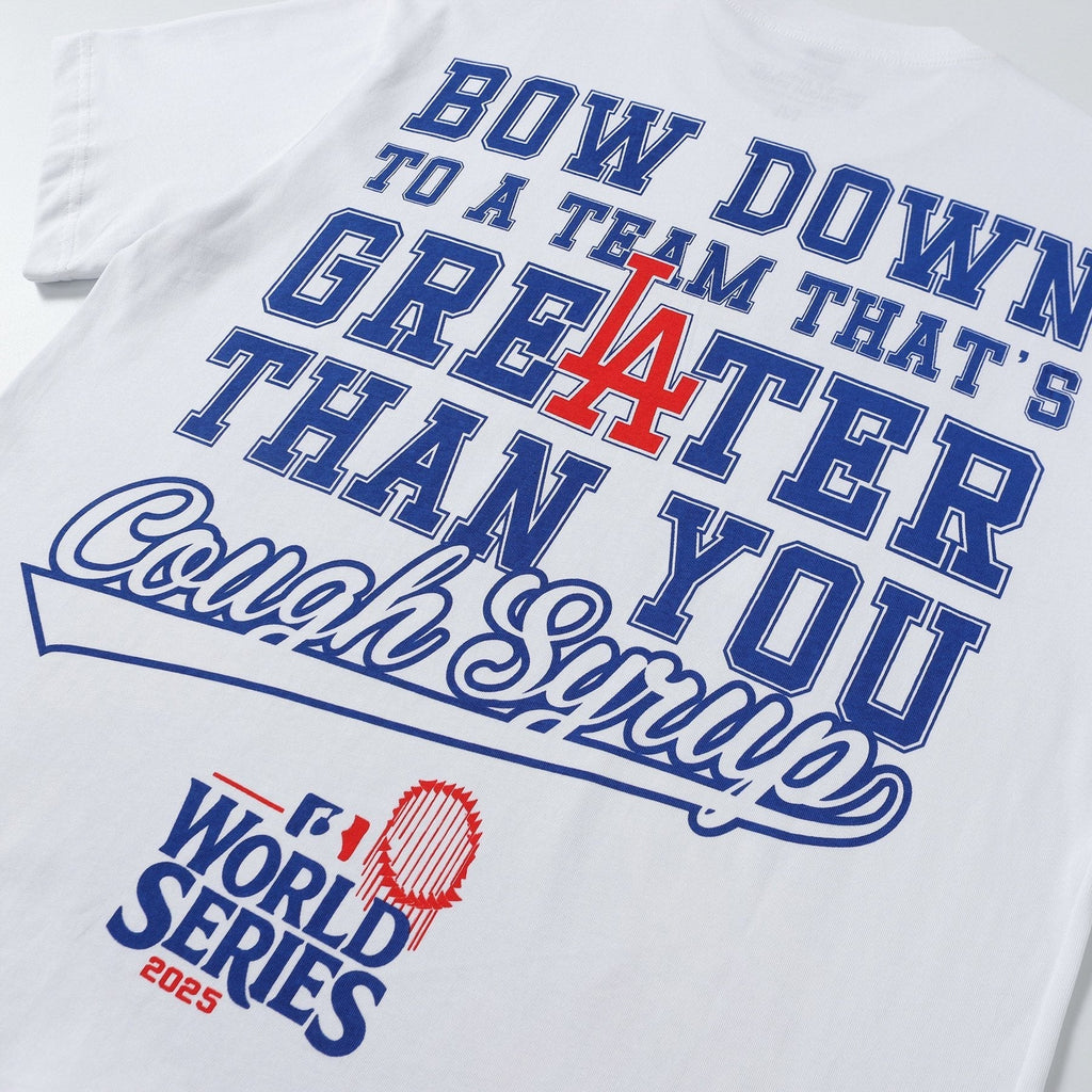 THAT'S A AWFUL LOT OF COUGH SYRUP Baseball Graphic T-Shirt ¡ª detail