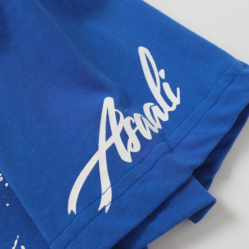 THAT'S A AWFUL LOT OF COUGH SYRUP Blue Graphic T-Shirt ¡ª detail