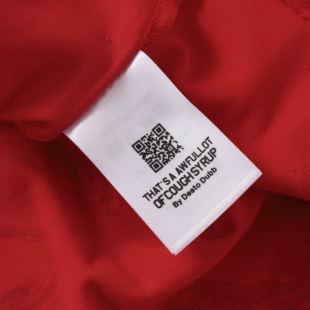 THAT'S A AWFUL LOT OF COUGH SYRUP Bottle Graphic T-Shirt ¡ª hang_tag