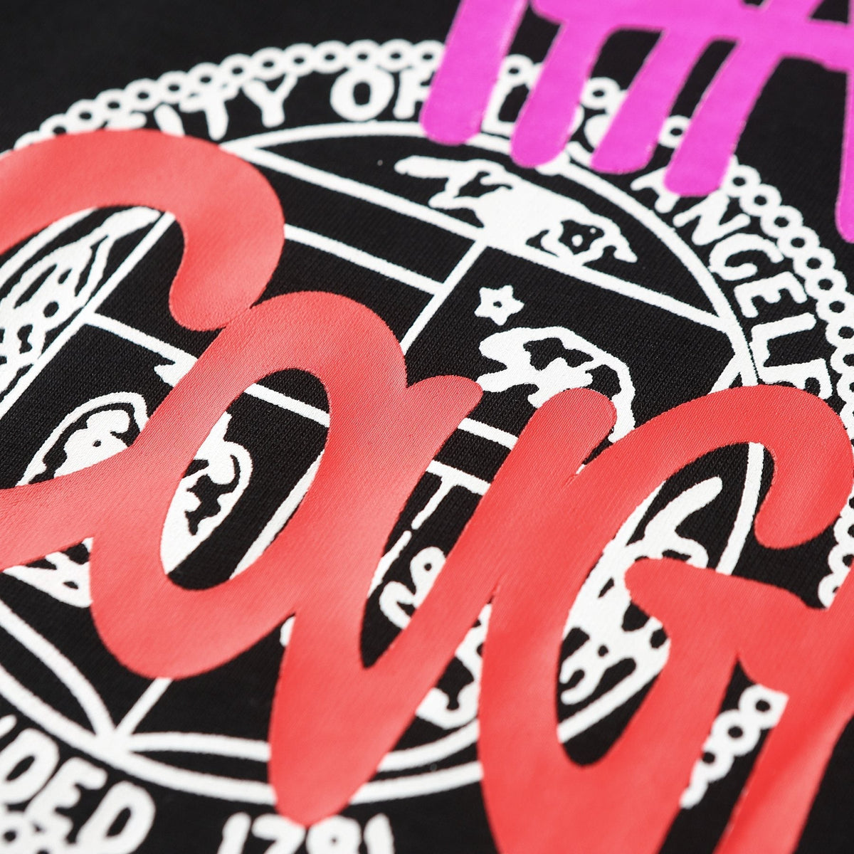 THAT'S A AWFUL LOT OF COUGH SYRUP Black Graphic T-Shirt ¡ª detail