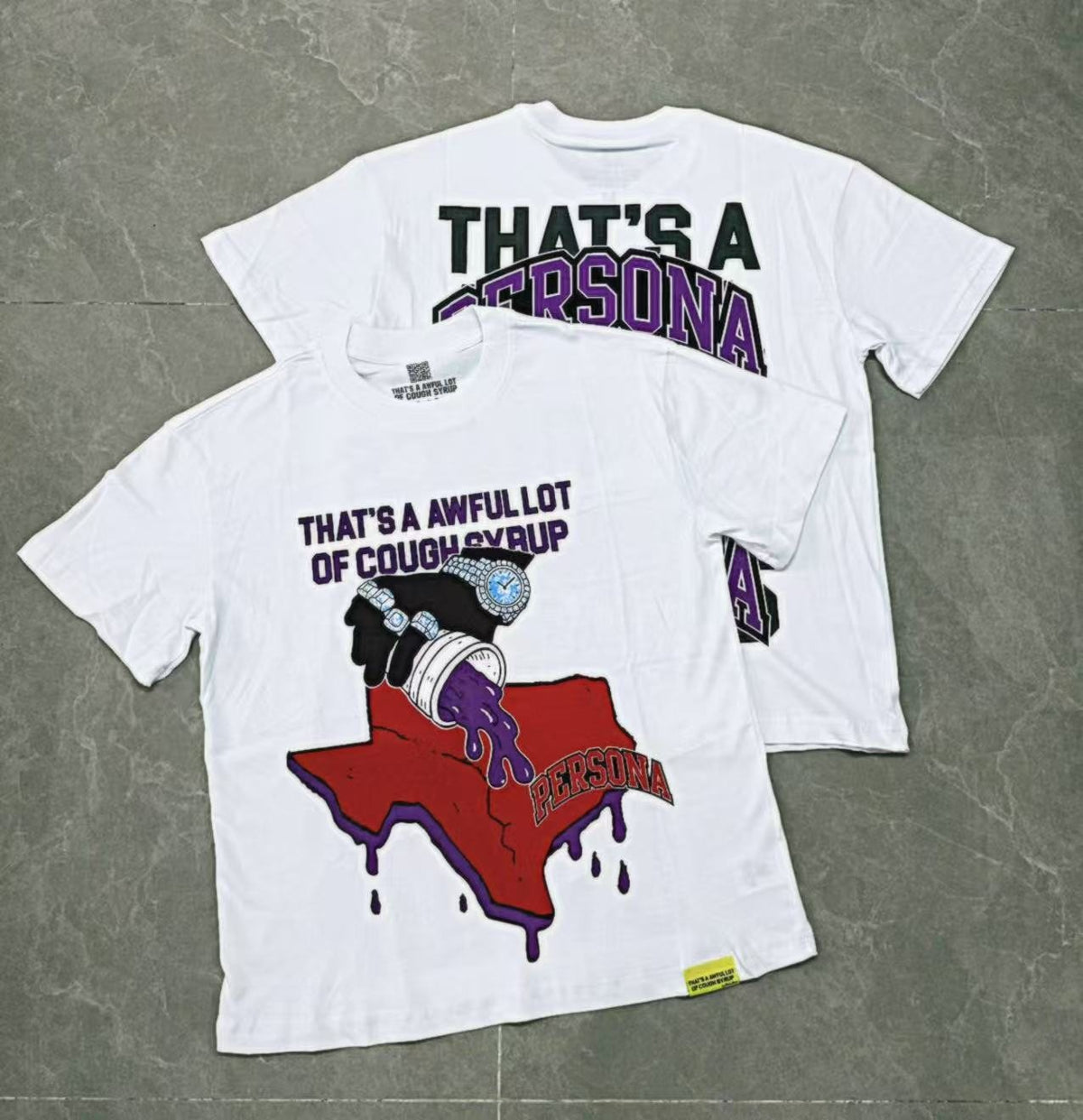THAT'S A AWFUL LOT OF COUGH SYRUP Front & Back Graphic T-Shirt ¡ª context