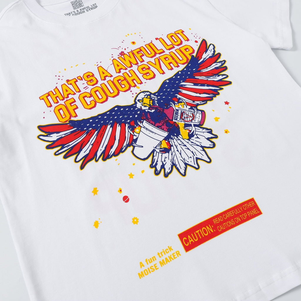 THAT'S A AWFUL LOT OF COUGH SYRUP Eagle Graphic T-Shirt ¡ª detail