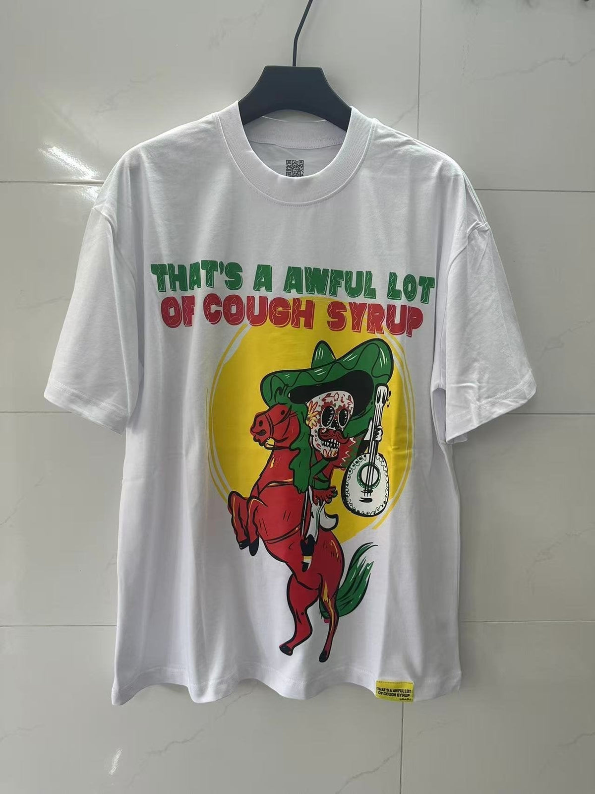 THAT'S A AWFUL LOT OF COUGH SYRUP Front & Back Graphic T-Shirt ¡ª front