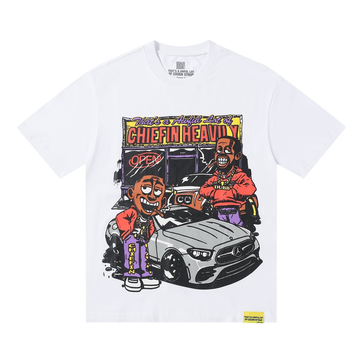 THAT'S A AWFUL LOT OF COUGH SYRUP Cartoon Car Short-Sleeve T-Shirt ¡ª hero