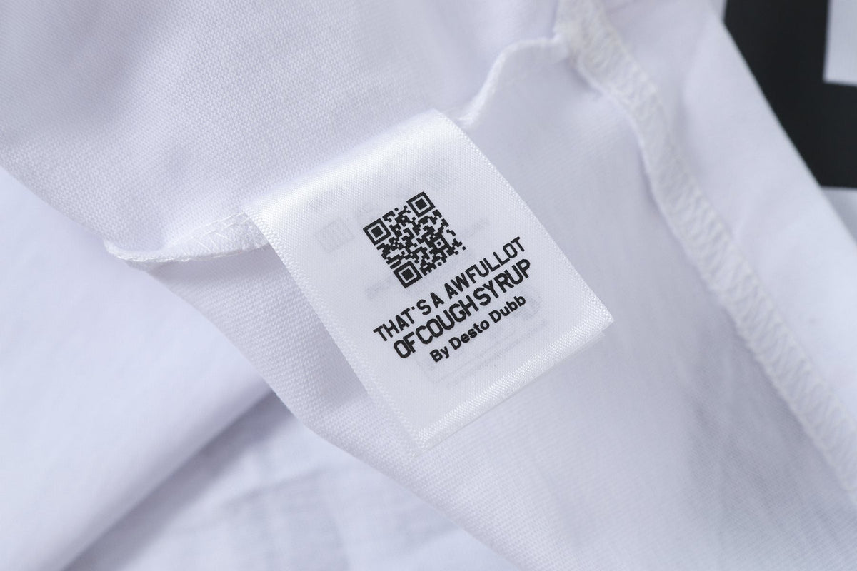 THAT'S A AWFUL LOT OF COUGH SYRUP Leaf Graphic Short-Sleeve T-Shirt ¡ª neck_label