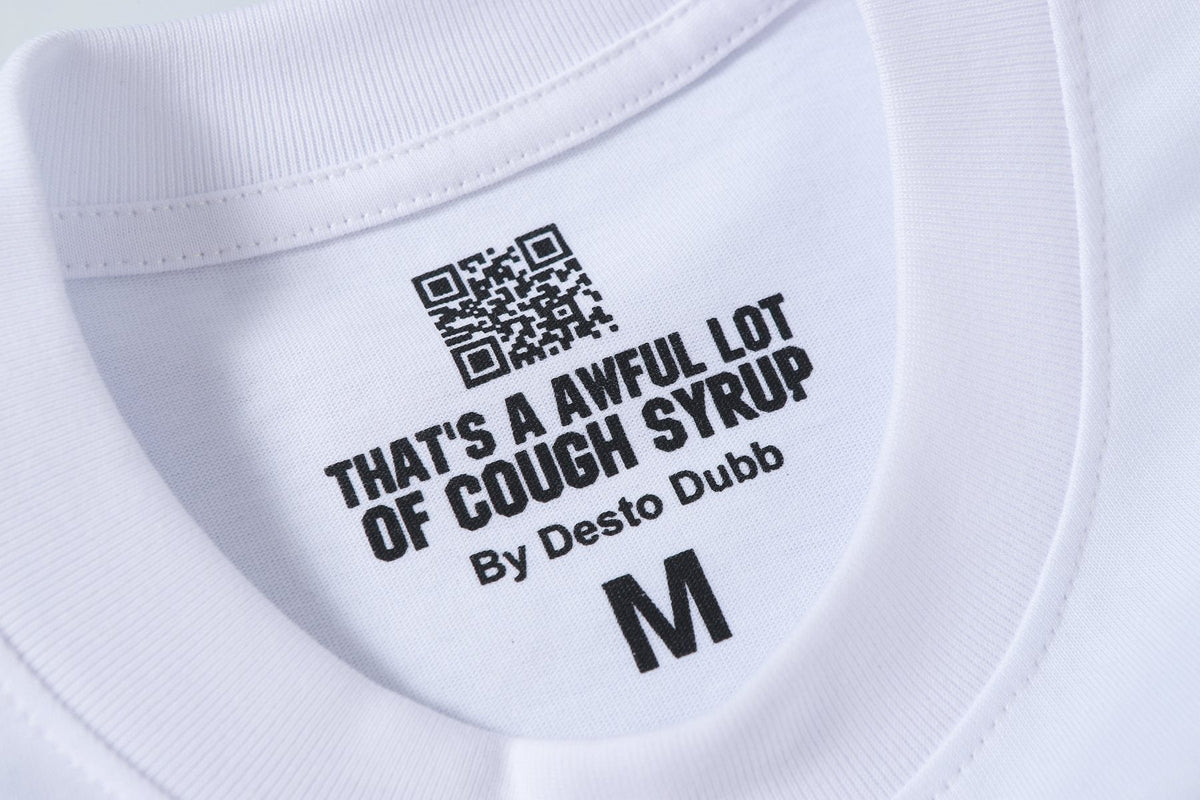 THAT'S A AWFUL LOT OF COUGH SYRUP Leaf Graphic Short-Sleeve T-Shirt ¡ª neck_label