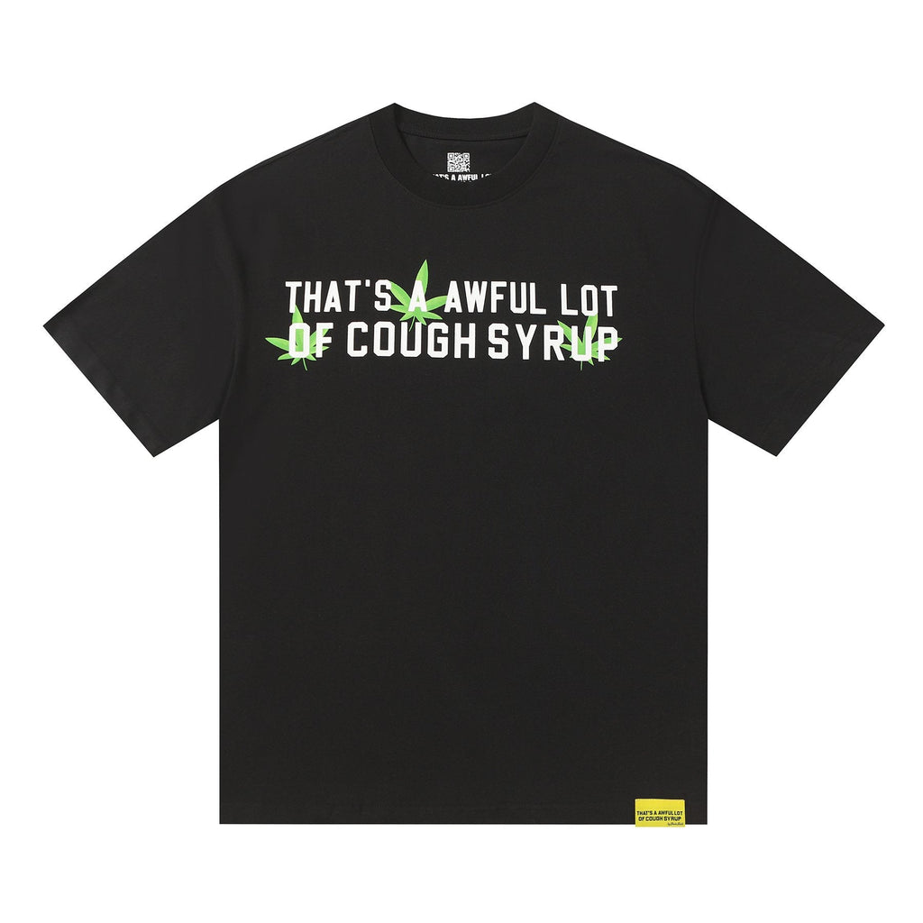 THAT'S A AWFUL LOT OF COUGH SYRUP Leaf Graphic Short-Sleeve T-Shirt ¡ª hero
