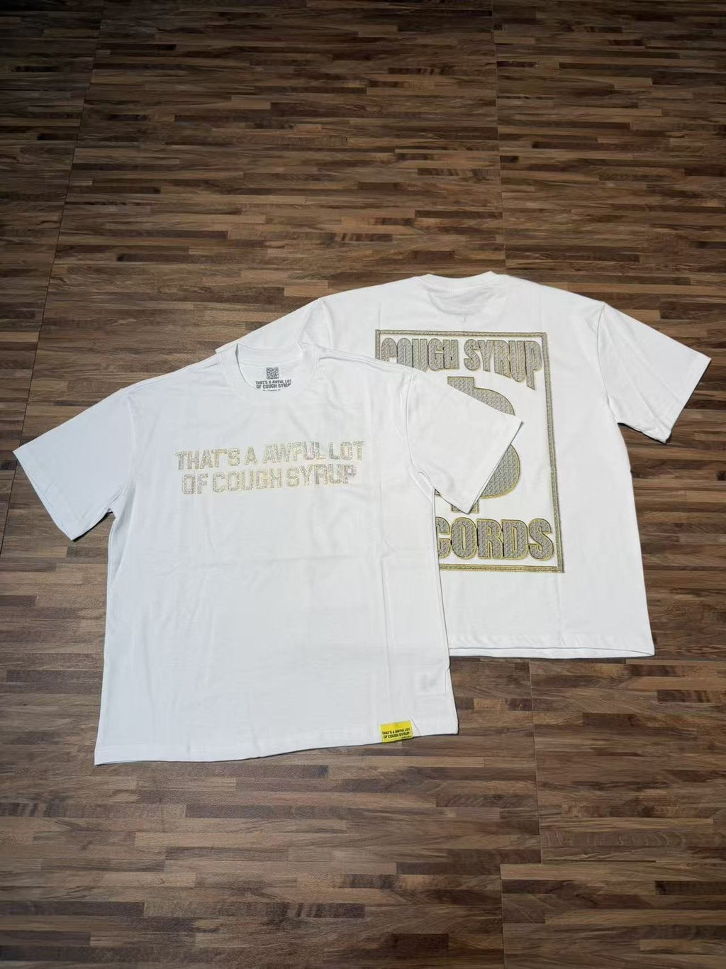THAT'S A AWFUL LOT OF COUGH SYRUP Dough Syrup Records Dollar Graphic T-Shirt ¡ª context
