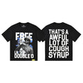 THAT'S A AWFUL LOT OF COUGH SYRUP White & Blue Graphic T-Shirt ¡ª hero