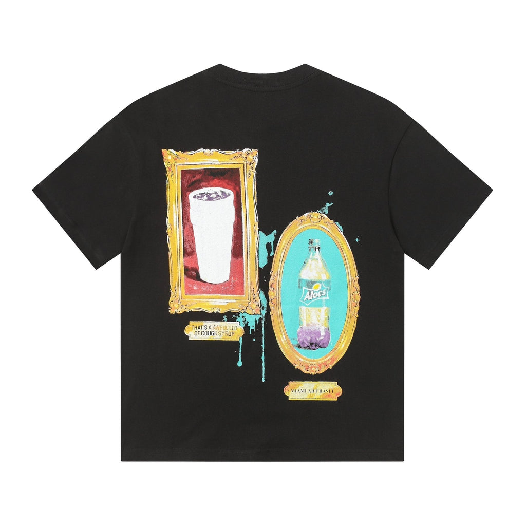 THAT'S A AWFUL LOT OF COUGH SYRUP Bottle Graphic T-Shirt ¡ª back