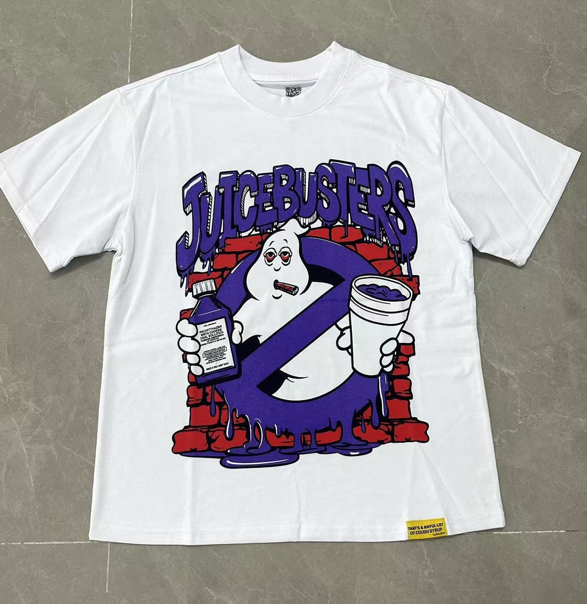 THAT'S A AWFUL LOT OF COUGH SYRUP Front & Back Graphic Short-Sleeve T-Shirt ¡ª hero