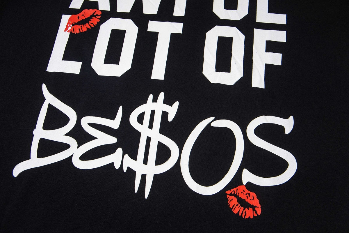 THAT'S A AWFUL LOT OF COUGH SYRUP Black Graphic Short-Sleeve T-Shirt ¡ª detail