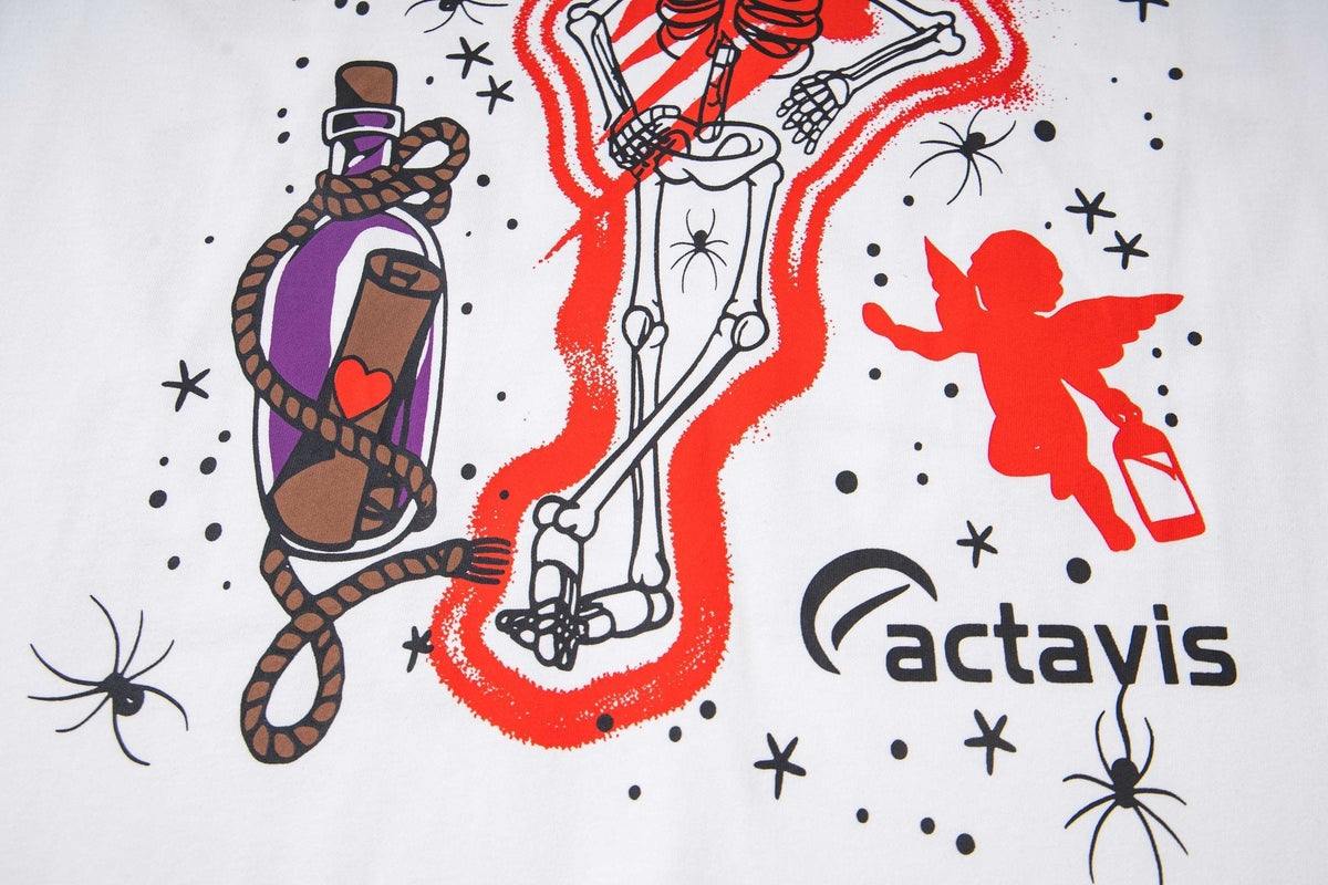 THAT'S A AWFUL LOT OF COUGH SYRUP Skeleton Graphic T-Shirt ¡ª detail