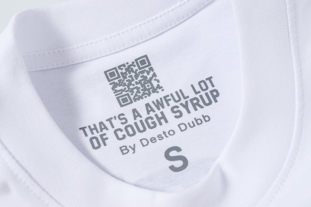 THAT'S A AWFUL LOT OF COUGH SYRUP Front & Back Graphic T-Shirt ¡ª neck_label