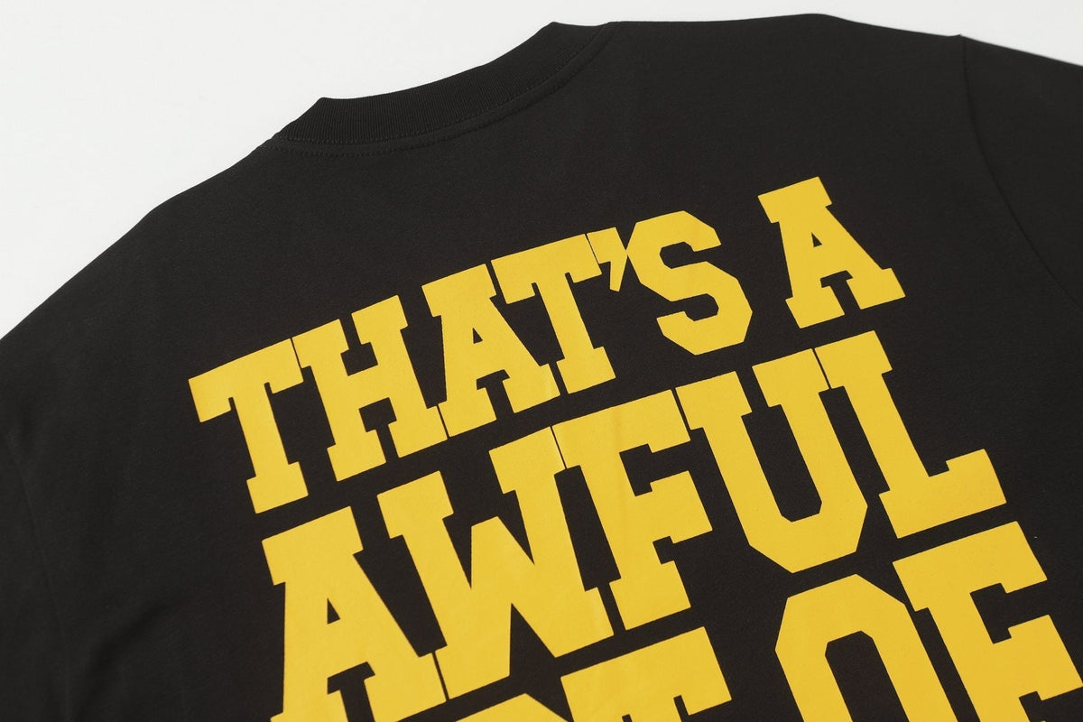 THAT'S A AWFUL LOT OF COUGH SYRUP Front & Back Graphic T-Shirt ¡ª detail