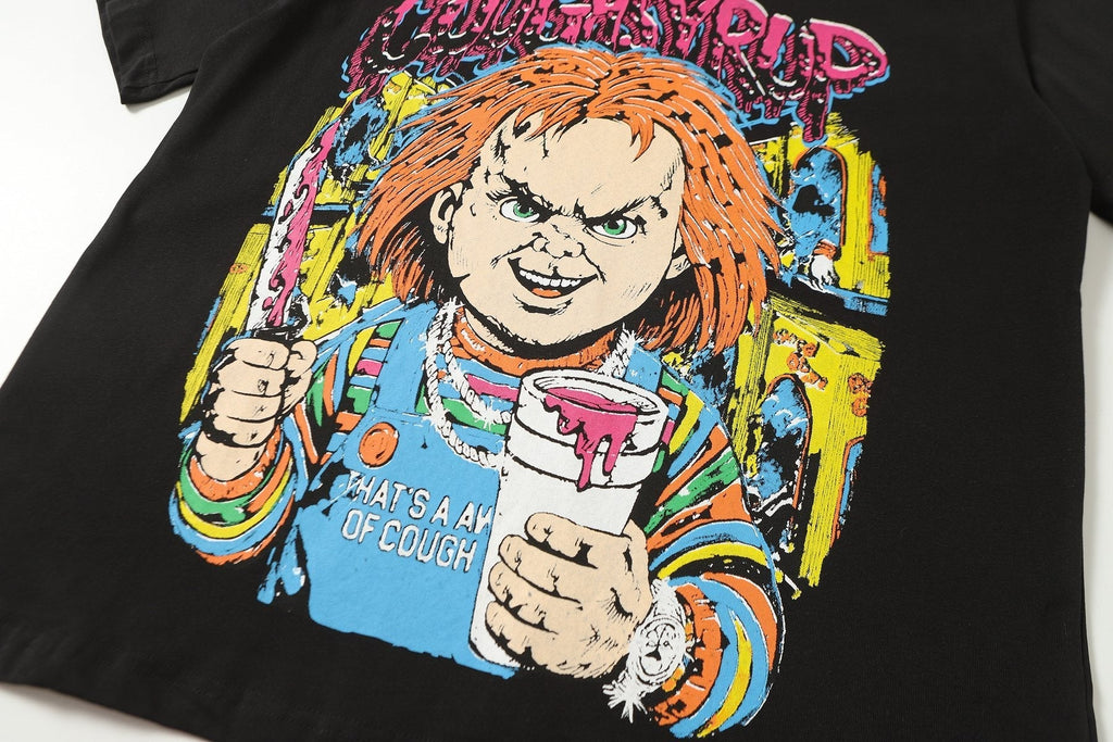THAT'S A AWFUL LOT OF COUGH SYRUP Front & Back Graphic T-Shirt ¡ª detail