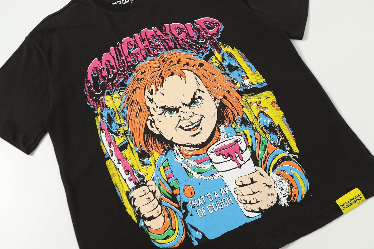 THAT'S A AWFUL LOT OF COUGH SYRUP Front & Back Graphic T-Shirt ¡ª detail