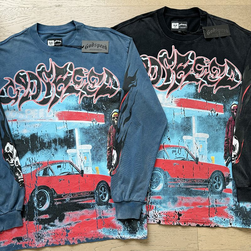 Godspeed Out of Many One Washed Long-Sleeve T-Shirt ¡ª context