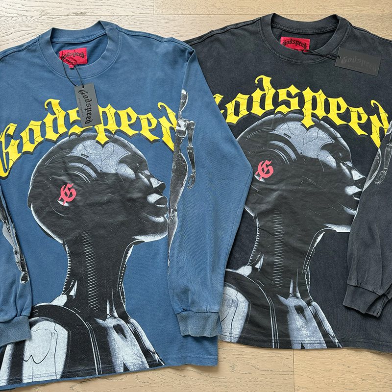 Godspeed Out of Many One Washed Long-Sleeve T-Shirt ¡ª comparison