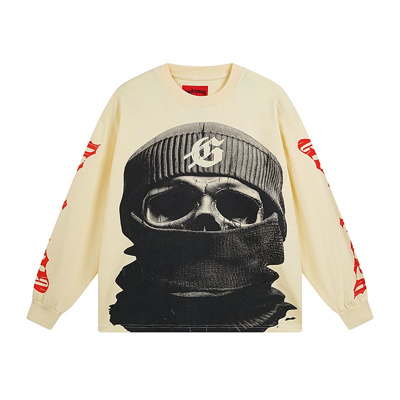 Godspeed Masked Face Graphic Long-Sleeve T-Shirt ¡ª hero